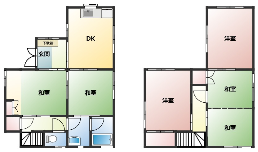 井上町戸建の間取り