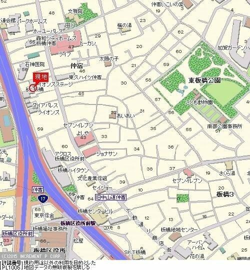 ライオンズステージ板橋の地図