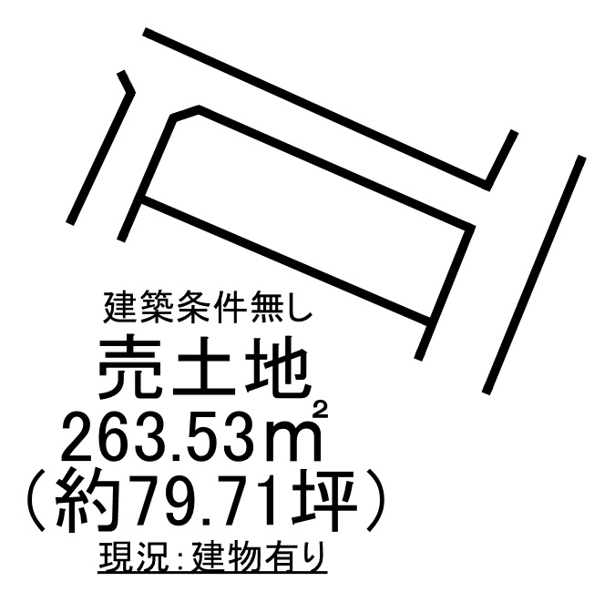 勿来町窪田町通二丁目 売土地の土地図