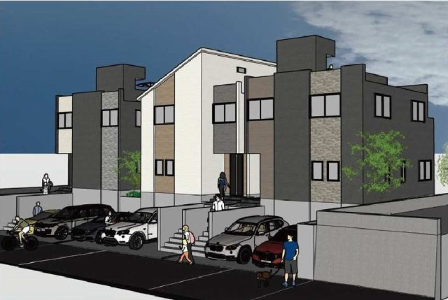 【横浜市旭区善部町50-14全3棟新築戸建て】★仲介手数料無料★（善部小学校・希望が丘中学校）の外観パース