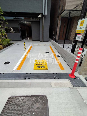 【駐車場】 | クリスタルグランツBAYフロンティア | 物件にタイムズカーシェアが設置されています