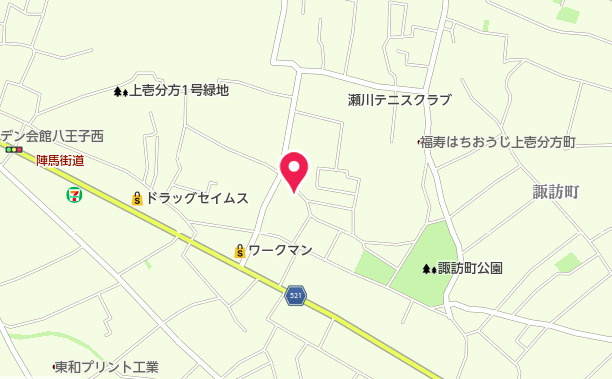祝成約済み　八王子市　上壱分方町　新築戸建て　３４期の地図|～仲介手数料無料☆八王子ひなた不動産～　八王子市上壱分方町　新築戸建て