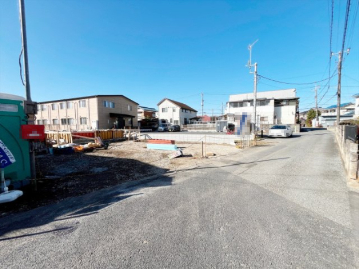 『八王子市新築戸建て』八王子市上壱分方町235【仲介手数料無料】　３４期の前面道路含む現地写真|～仲介手数料無料☆八王子ひなた不動産～　八王子市上壱分方町　新築戸建て