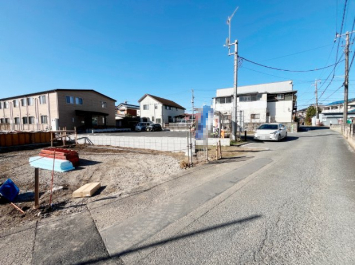 祝成約済み　八王子市　上壱分方町　新築戸建て　３４期の前面道路含む現地写真|～仲介手数料無料☆八王子ひなた不動産～　八王子市上壱分方町　新築戸建て
