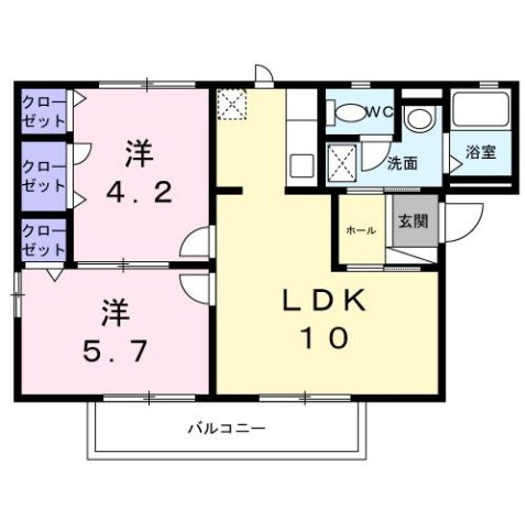 【間取り】 | サンヴェールハイツ南