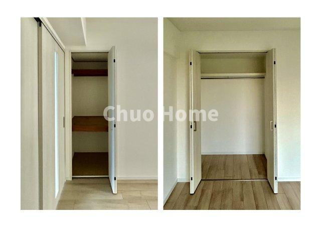 ウッディライフお花茶屋の収納|居室にはクローゼットを完備し、自由度の高い家具の配置が叶うシンプルな空間です。お子様の成長と必要になる子供部屋を与えるにはぴったりの間取りですね。