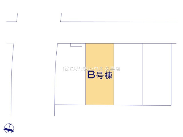 久喜市青毛１丁目6番　新築一戸建て　Bの区画図|全４棟