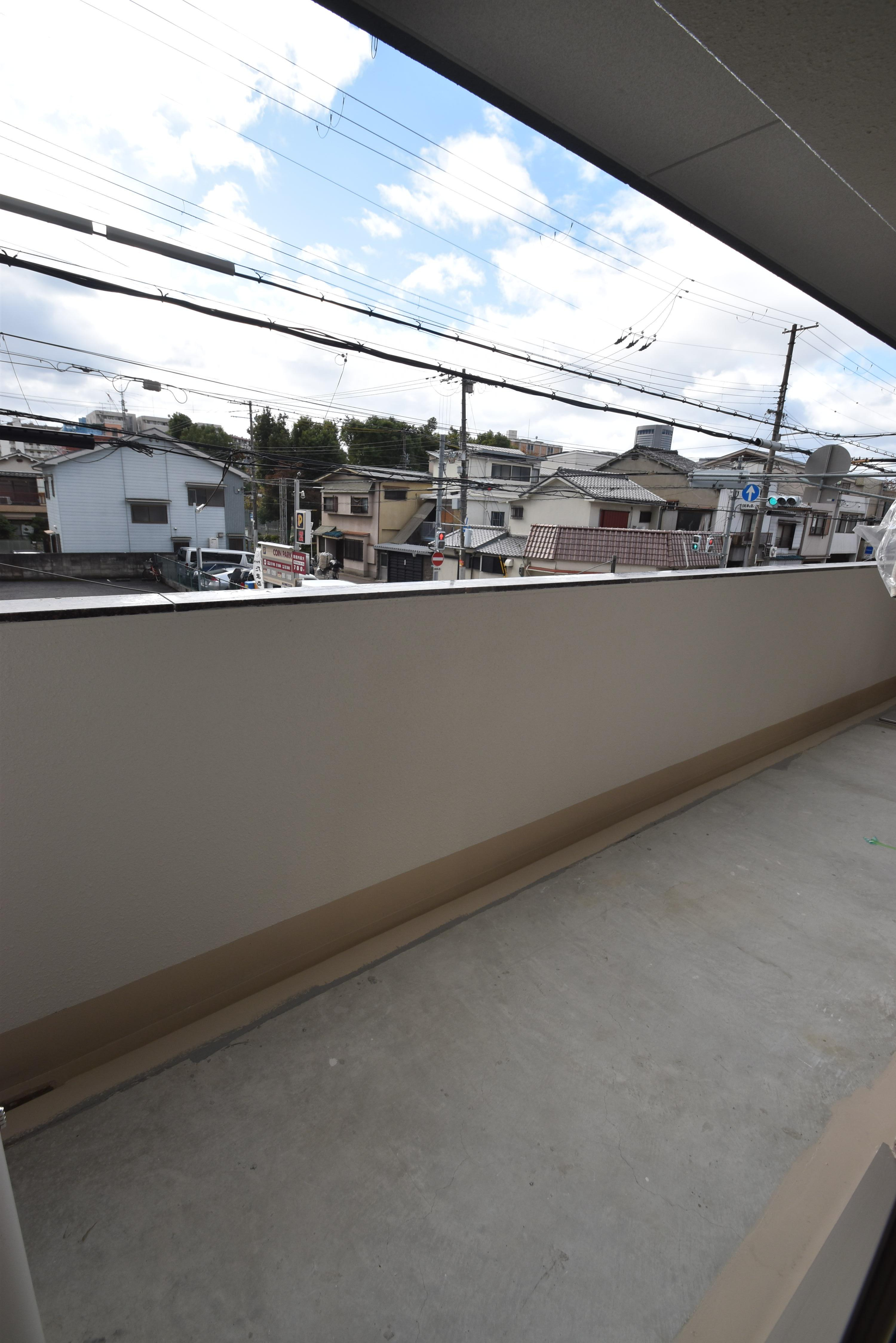 大阪市都島区都島本通４丁目の賃貸マンションのバルコニー