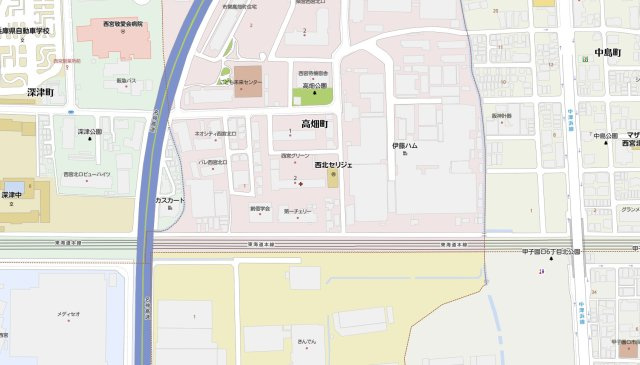 西宮グリーンマンション2号館の地図