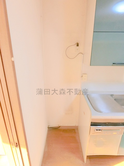 東急ドエルアルス久が原 B棟のキッチン|冷蔵庫置き場