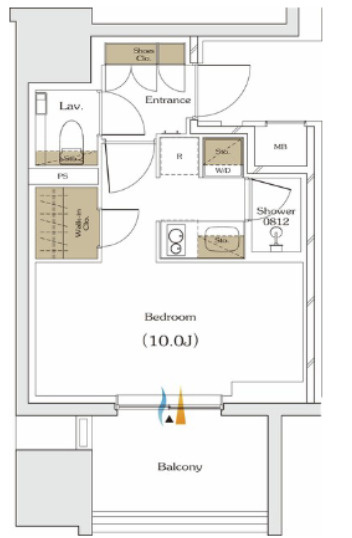【間取り】 | ザ・パークハビオ谷町六丁目クロス