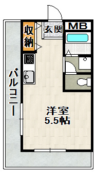 メゾンイン宝塚の間取り