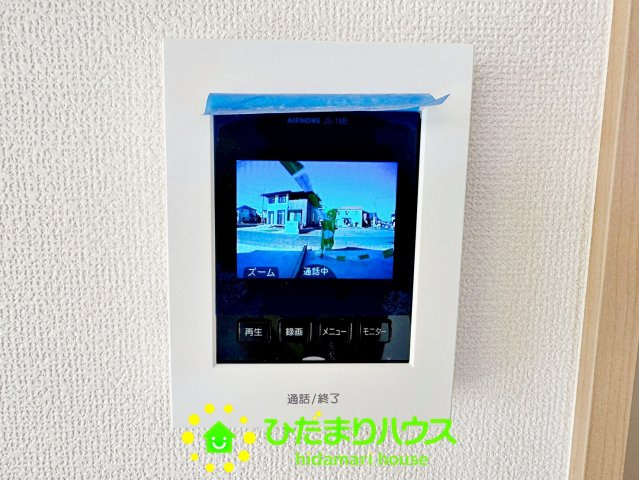 久喜市青毛１丁目6番　新築一戸建て　Dのセキュリティ|来訪者の顔がわかる安心仕様のインターフォンです。