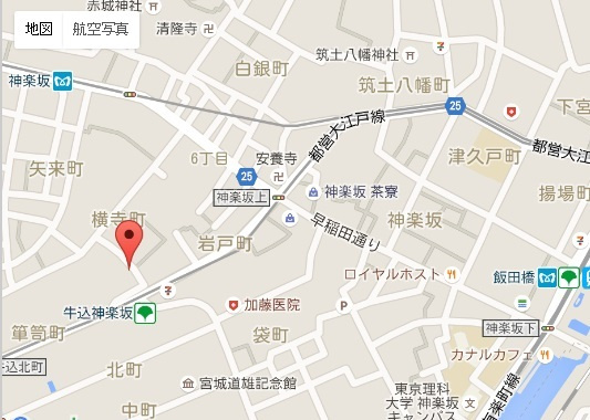 エクセレント神楽坂の地図|★案内図★