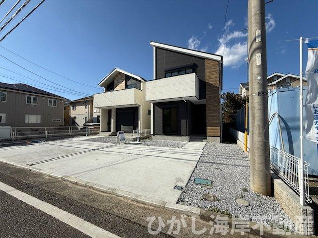 茅ヶ崎市柳島2丁目　新築戸建　全２棟の前面道路含む現地写真|現地外観