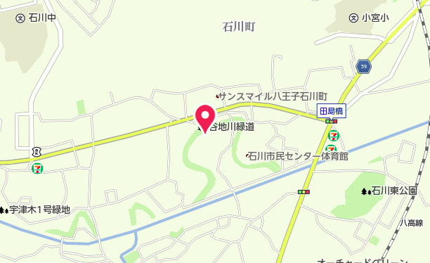 祝成約済み　八王子市　石川町　新築戸建て　７期の地図|～仲介手数料無料☆八王子ひなた不動産～　八王子市石川町　新築戸建て