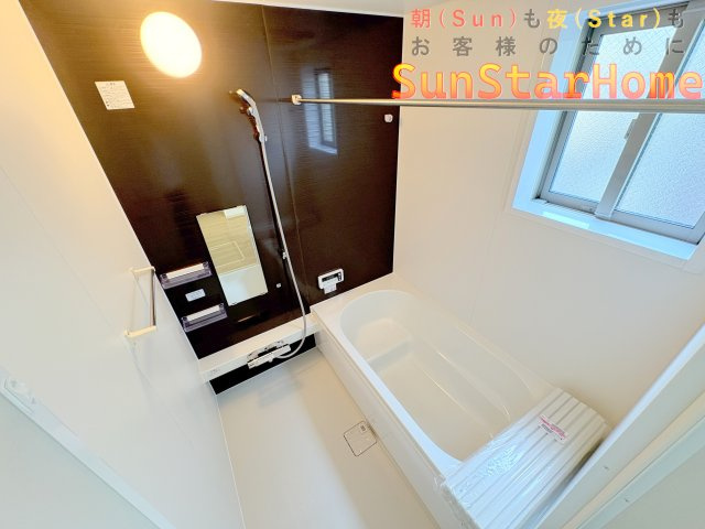 【サンスターホーム】青梅市河辺町　新築戸建　駅近　建物面積105㎡　北西角地の浴室