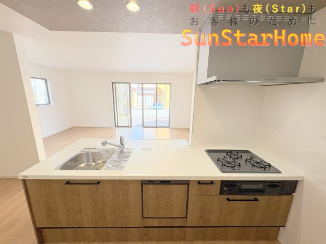 【サンスターホーム】青梅市河辺町　新築戸建　駅近　建物面積105㎡　北西角地のキッチン