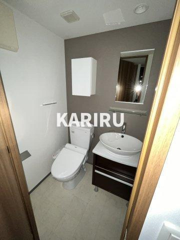 レジュールアッシュ大阪城NORDのトイレ