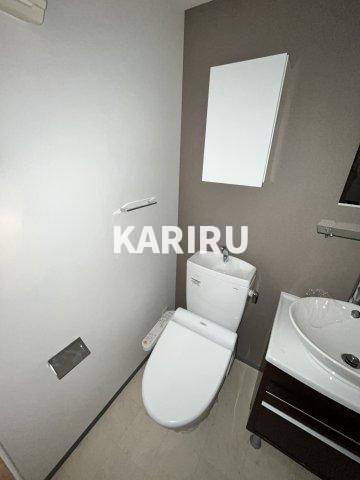 レジュールアッシュ大阪城NORDのトイレ