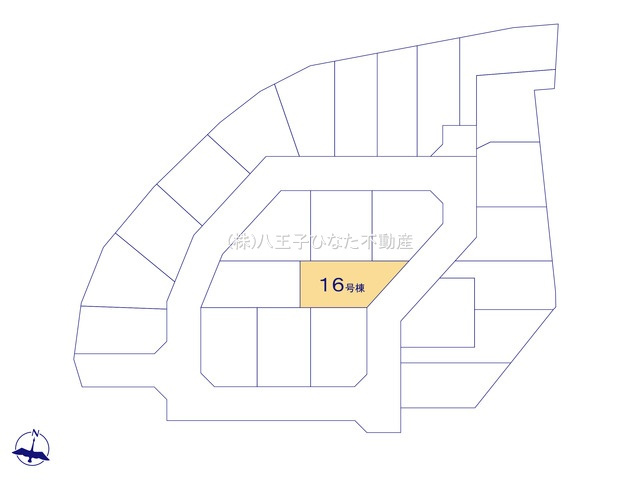 『八王子市新築戸建て』八王子市石川町1458【仲介手数料無料】　７期の区画図|～仲介手数料無料☆八王子ひなた不動産～　八王子市石川町　新築戸建て