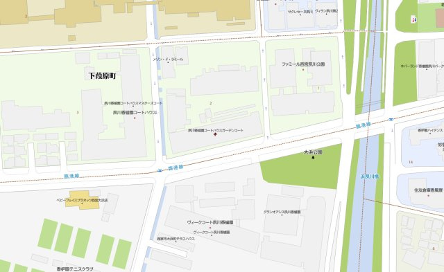 夙川香櫨園コートハウスガーデンコートの地図