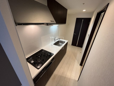 【キッチン】 | レオンコンフォート南堀江 | レオンコンフォート南堀江　3口ガスシステムキッチン（グリル付き）