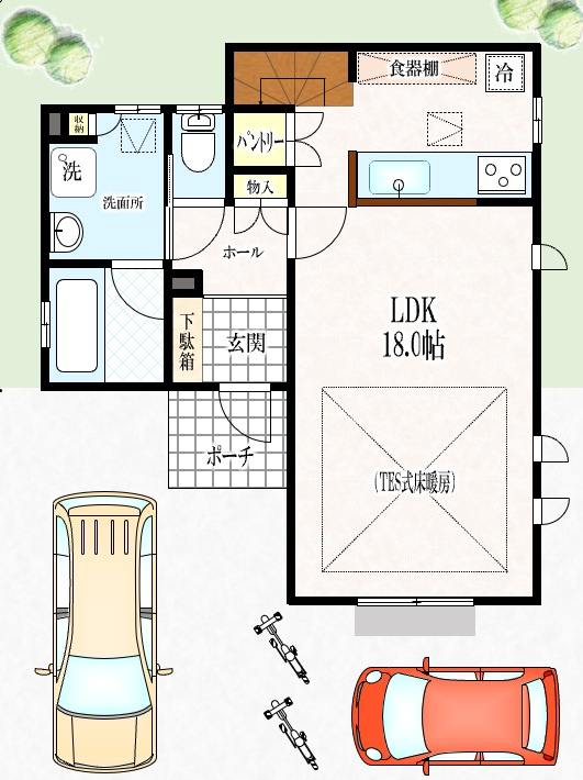 大神町二丁目住宅の間取り