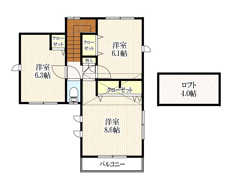 大神町二丁目住宅の間取り