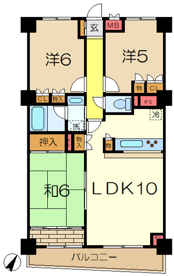 【間取り】 | ガーデンコート洋光台