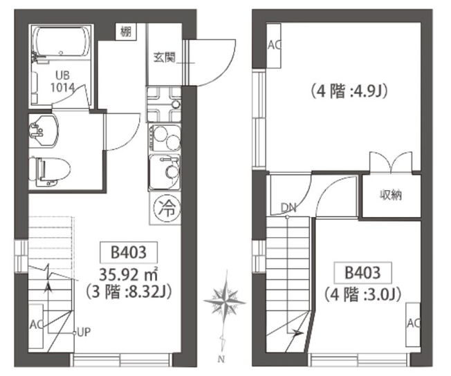 【間取り】 | ORGO VITA 凛 B棟