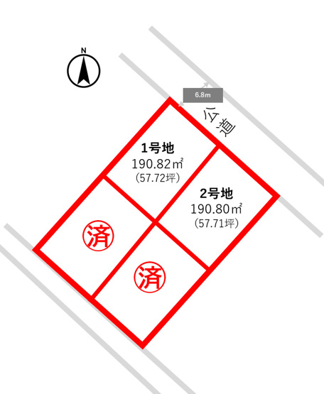 【区画図】 | 西区河内町船津2区画