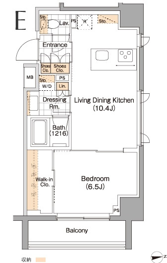 パークハビオ秋葉原エストの間取り