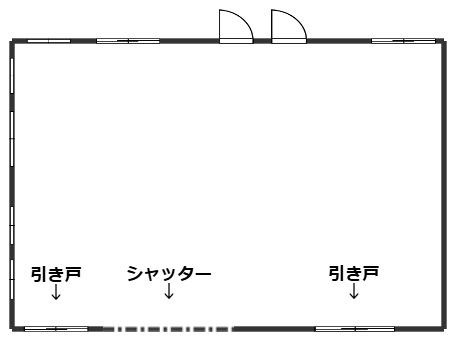 東松山市下野本1298倉庫の間取り