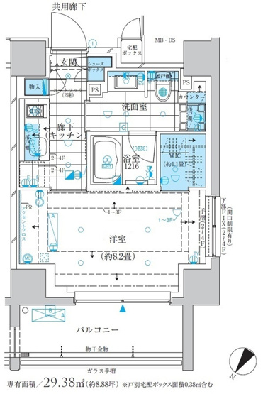 【間取り】 | ザ・パークワンズ三軒茶屋