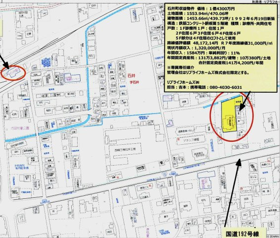 ガーデンヒルズの地図