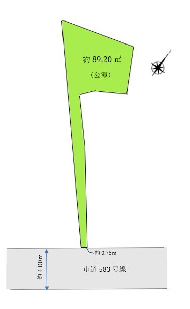 朝霞市幸町2丁目　売地の区画図|区画図