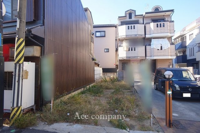 【外観】 | 平野区平野本町2丁目 | 現況更地！前道ゆったり幅員5.5ｍ☆建築条件はございません、お好きな工務店・ハウスメーカーで建築して頂けます♪2WAYアクセス可能♪スーパー徒歩2分圏内です♪