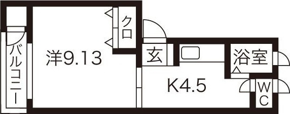パンセス A棟の間取り