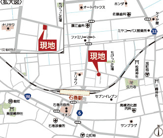 【地図】 | クレイドルガーデン石巻市駅前北通り　第5