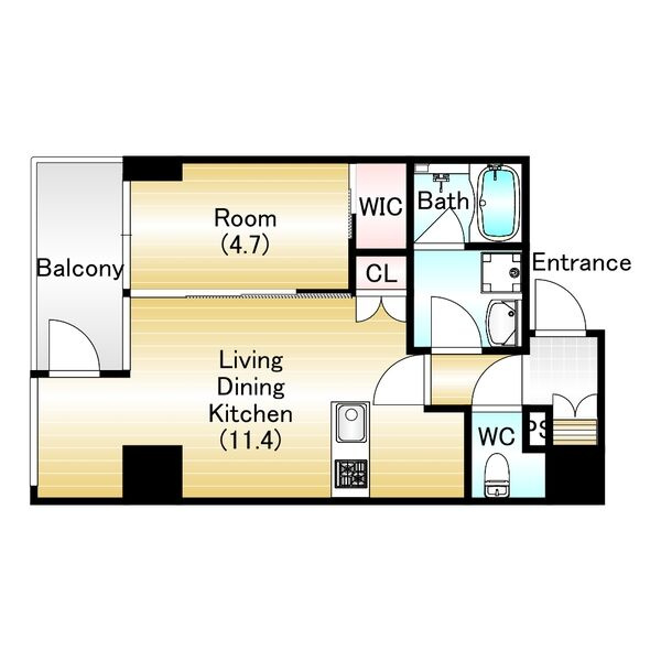 Fortunato 扇町の間取り