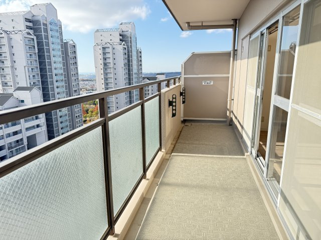 ネクステージ西神中央C棟のバルコニー