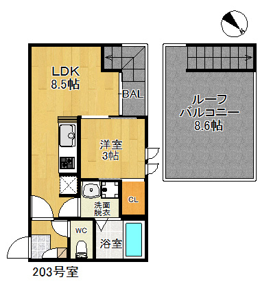 【間取り】 | GRANDTICレジデンス朝倉街道　★プライスホームなら仲介手数料が0円です！★