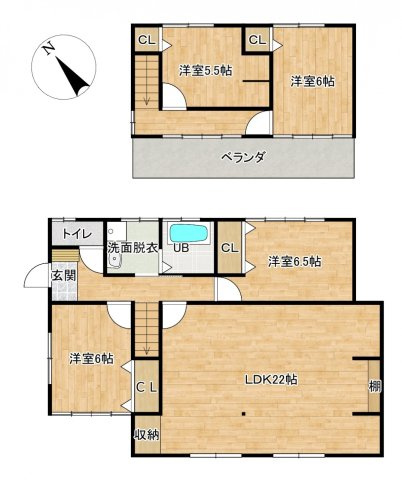 【間取り】 | 中古戸建　福島市本内字南河原 | ★内覧予約でブランド米2kg★