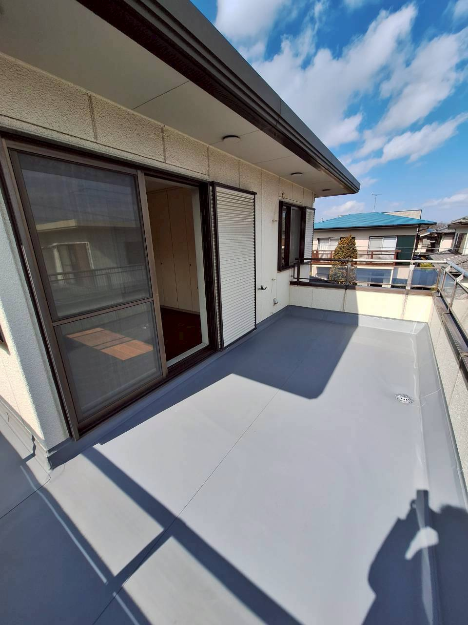 桂台西住宅のバルコニー