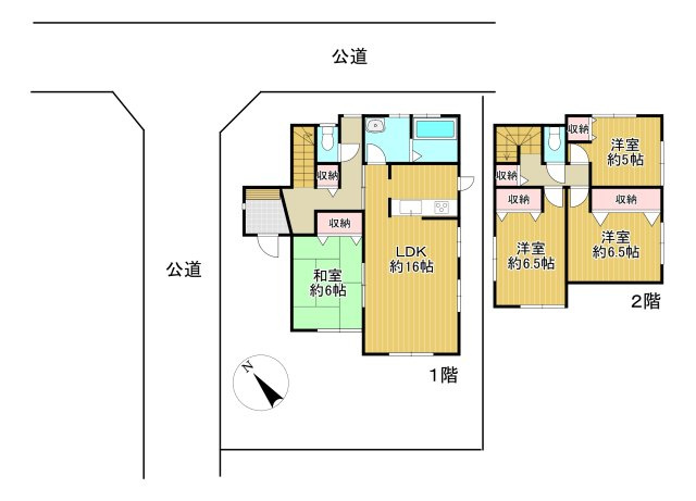 -三丁目不動産-　深谷市国済寺町　平成20年築の間取り