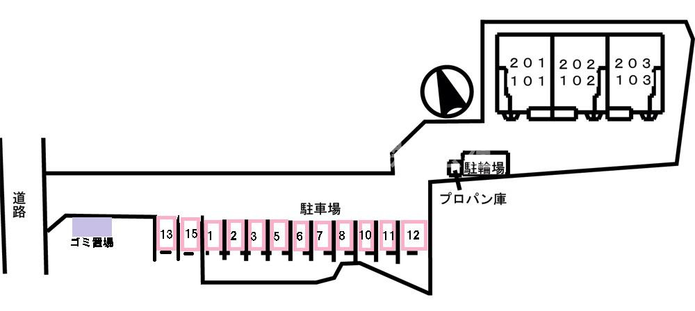 セトルフィールドの区画図