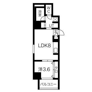 トモ南堀江の間取り