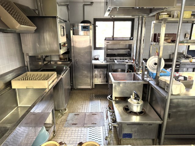 西伯郡伯耆町金屋谷　大山別荘(保養所）のキッチン|厨房