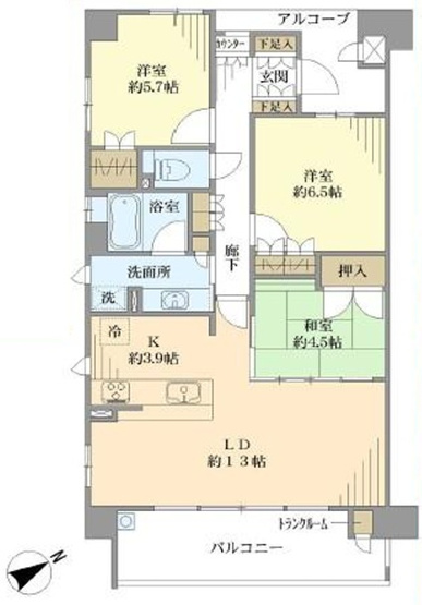 【間取り】 | S52131-ｼﾞ・ｱｰﾊﾞﾈｯｸｸ京都松ヶ崎
